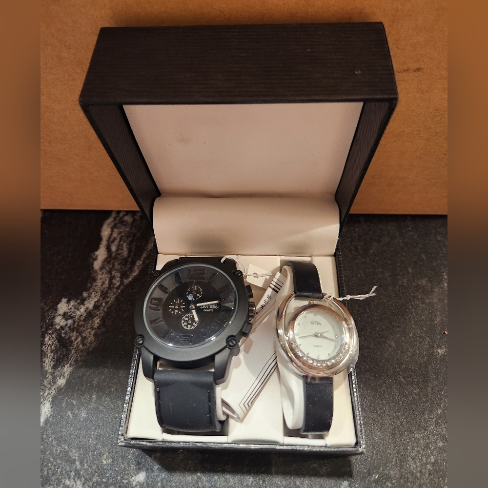 Bob Mackie His And Hers Watch Set, New, NIB